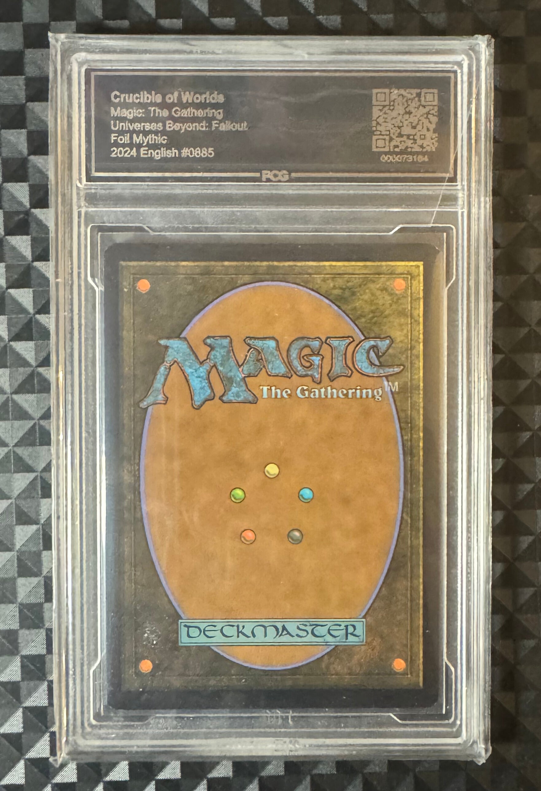 Crucible of Worlds (Borderless) (Surge Foil) - PCG Graded 9